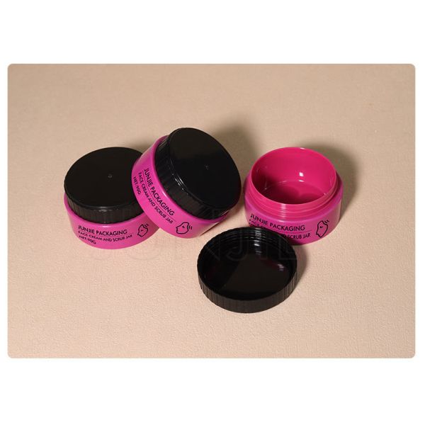 Empty Wholesale 90ml Plastic Jar with Screw Lid for Body Scrub Butter Skin Care Cosmetic Packaging