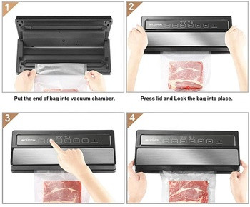 Nylon Three Side Embossed Vacuum Seal Bags for Food Fruit Vegetables