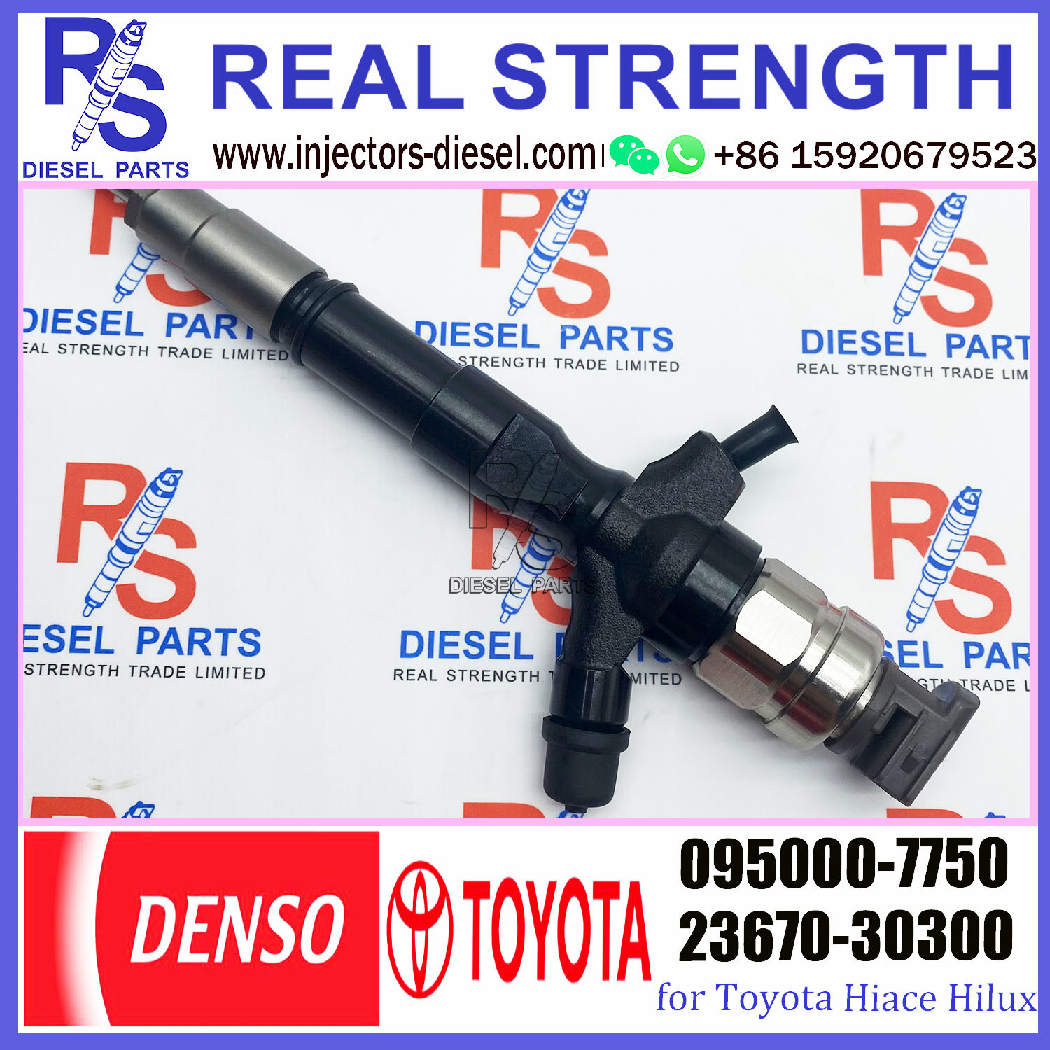 ISO Common Rail 2.5D Toyota Hilux 2KD Injectors 23670-30030 095000-7750