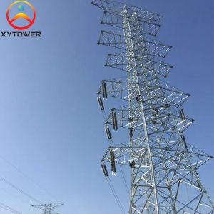 Multi-circuit Galvanized Lattice Steel Electric Power Transmission Towers