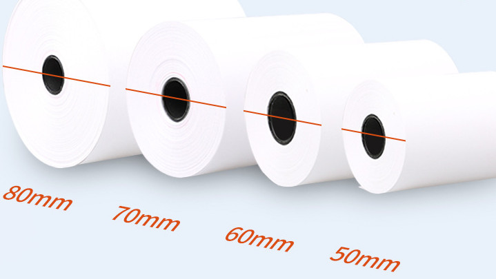 Cash Register 18m Sticky Label Roll 50mm Vinyl Sticker Paper