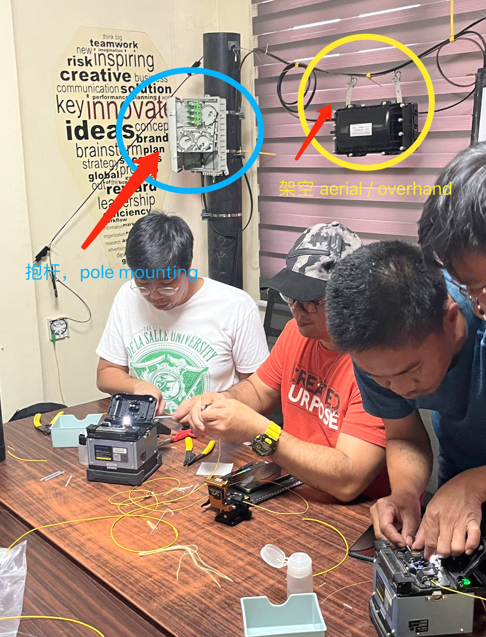 FTTH Box 16 Core Fiber Optic Terminal Distribution Box With Wall/Pole Method