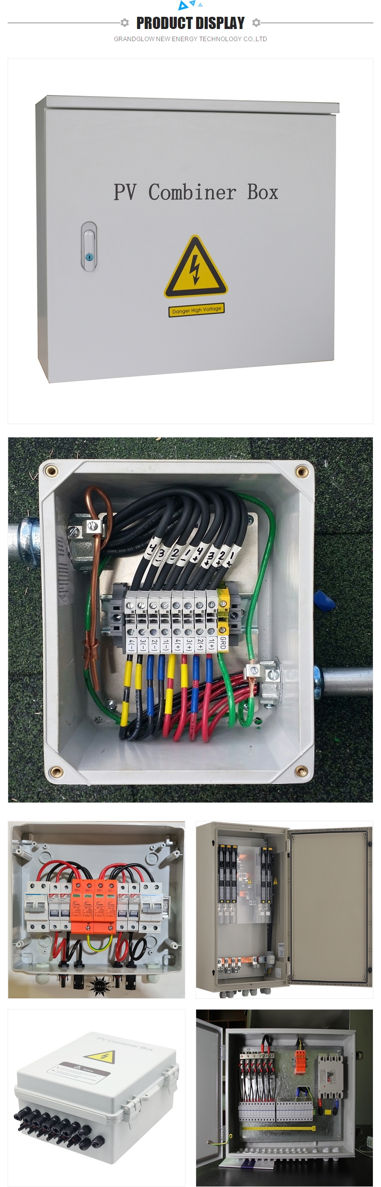 18 in 2out 1000vdc Solar Junction Ip65 Pv 4 String Combiner Box avoid damage to fault occurs