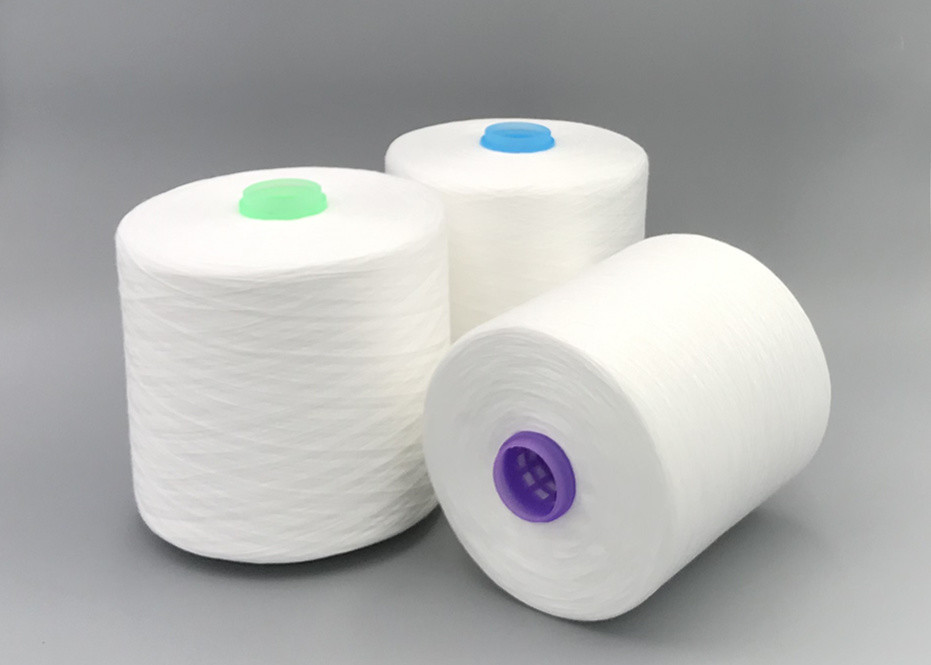 30/2 JMT Brand Spun Raw White Crease Resistant Polyester Yarn