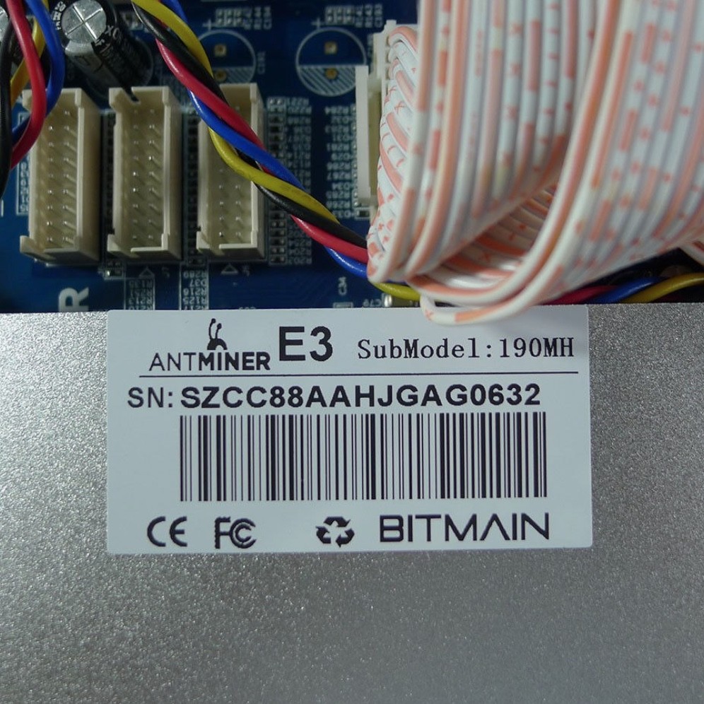 Bitmain Antminer E3 190mh Eth Ethereum Miner Machine 760W EtHash