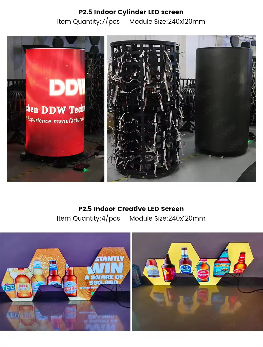 Original Type Flexible Soft Screen Vertical Indoor LED Display Screens for Wedding