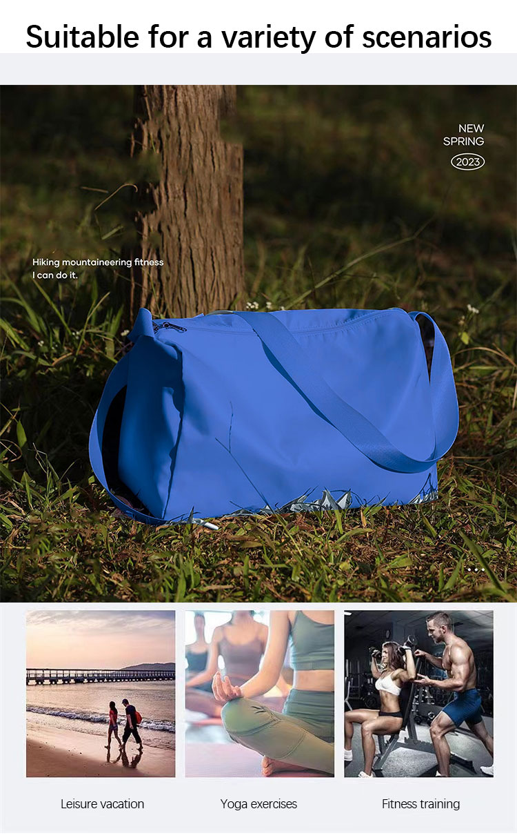 Sympathybag Waterproof Men Gym Bags Foldable Duffel Travel Bag Multiple Color