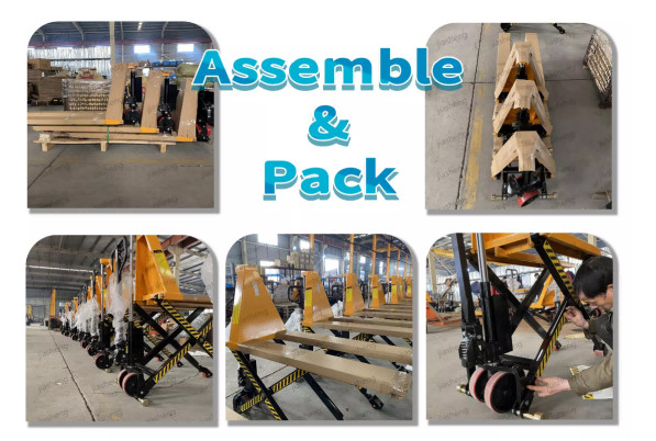 Portable 300kg Hydraulic Scissor Lift Tables Double Scissor Lift Tables Max Height 62.40in