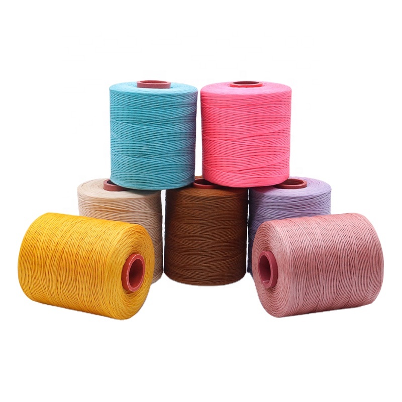 Flat Waxed Thread Type 1mm 210D Yarn Count Sewing Thread for Crochet