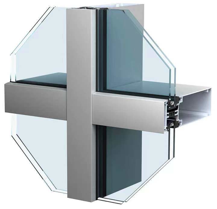 Construction Reflective Aluminum Glass Curtain Wall For Real Estate