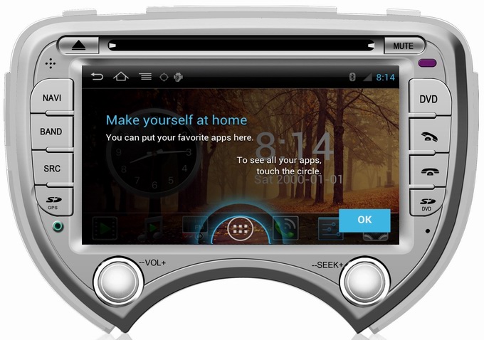 Ouchuangbo Car DVD S150 System Android 4.0 for Nissan March 2010-2011 Auto Multimedia 3G Wifi BT GPS SWC OCB-070C