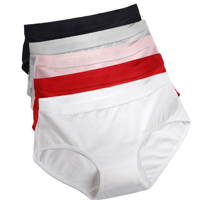Bacterialproof Women'S Cotton Underwear Panties Mid Rise For Period