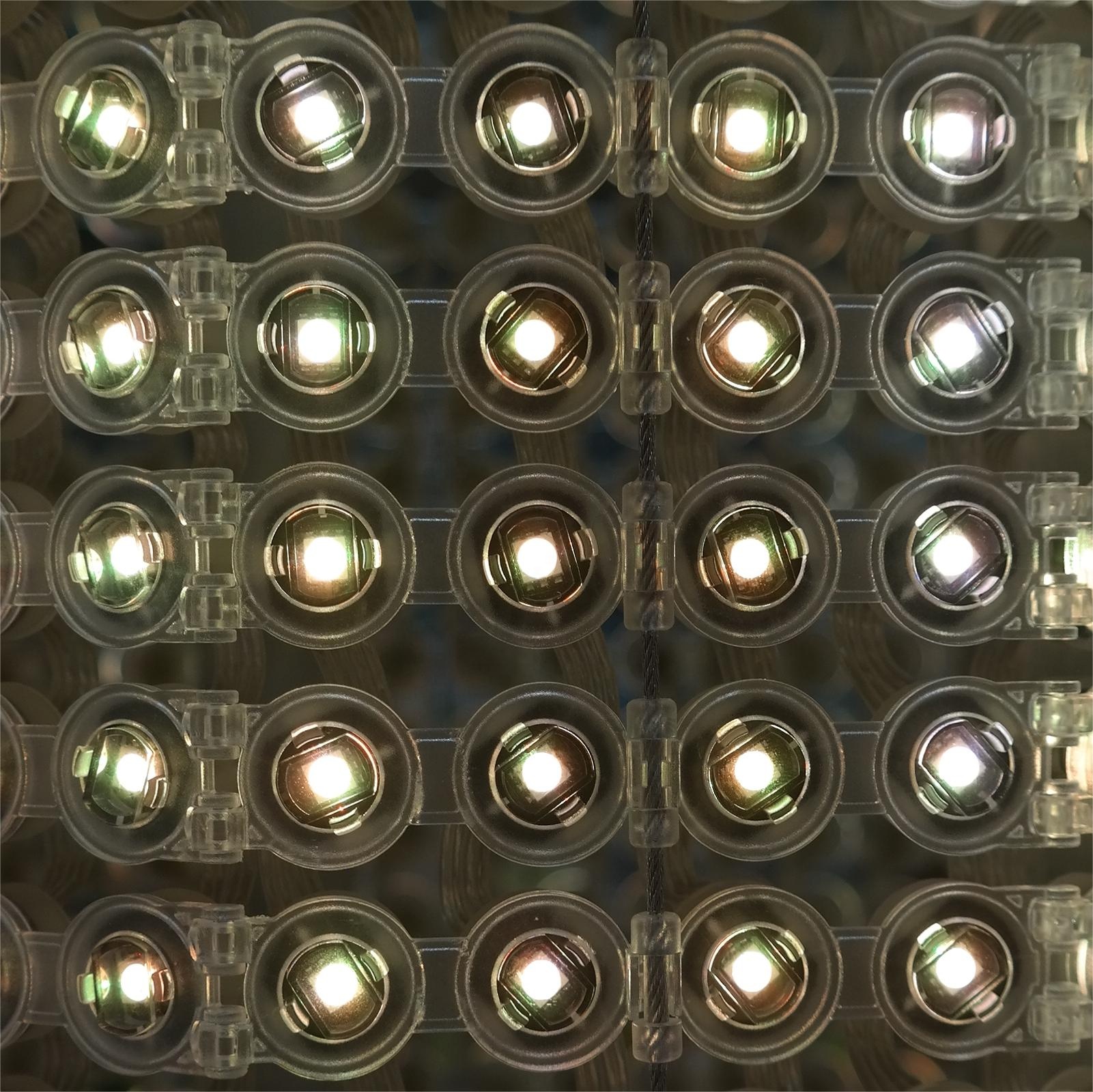 10mm Pixel Pitch Indoor LED Grid Screen T20 P40 Dual Lights RGB DMX512