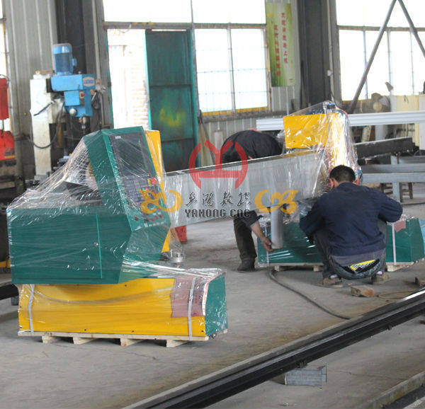 Convenient Metal Pipe Cutting Machine , Automatic Tube Cutting Machine Easy Operation