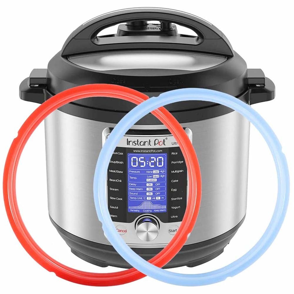 Silicone Instant Pot 2 Pack Sealing Ring 3 QT 5QT 6QT 8QT For 6 Qt Power Cooker Inner Pot Seal