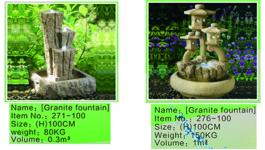 Outdoor Cast Stone Garden Fountains Decorative High Grade Nontoxic Multi Style