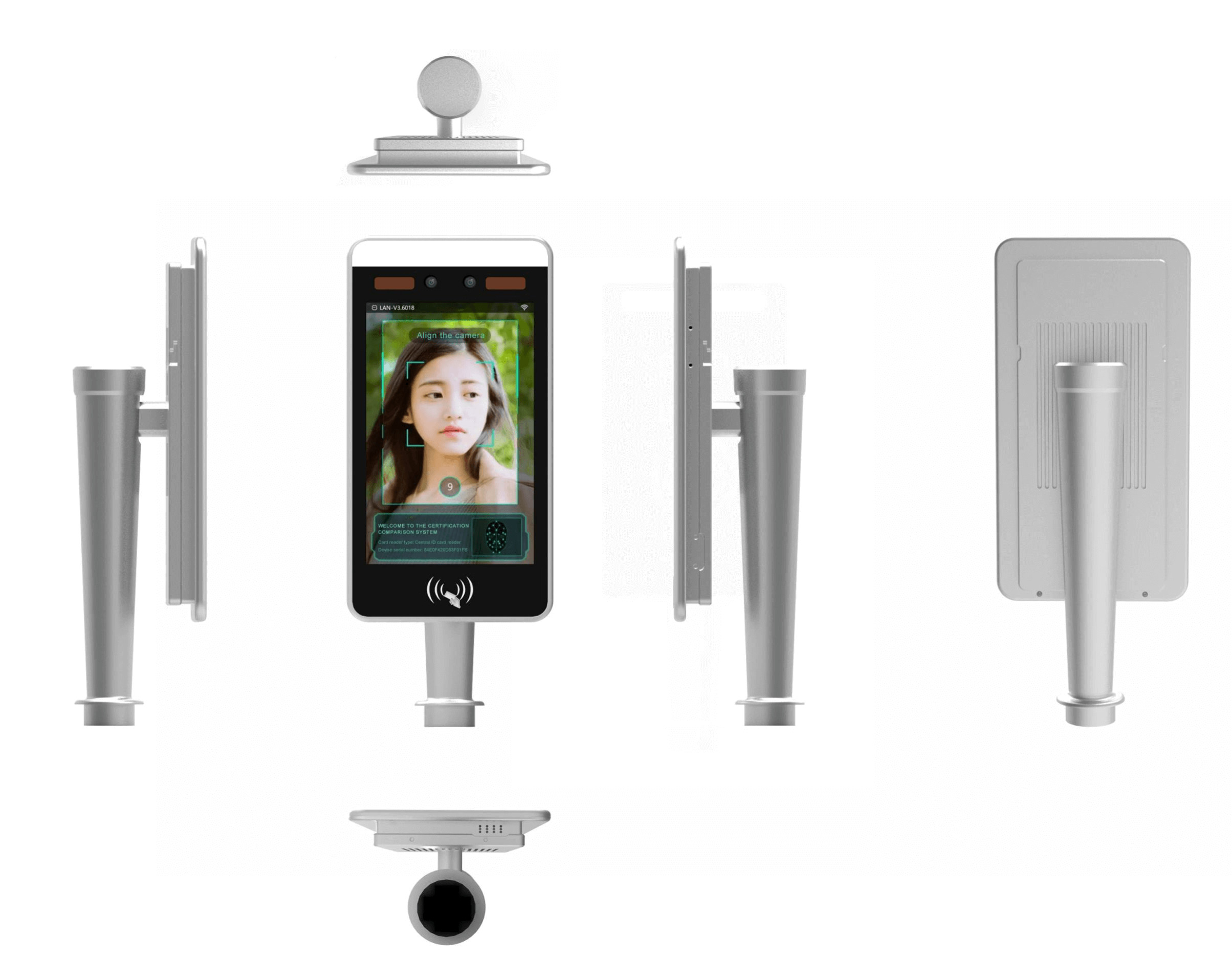 HFSecurity RA08 Smart Face Recognition Door Lock Dynamic Facial Access Control