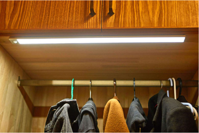 Wireless USB Rechargeable Flexible LED Motion Sensor Cabinet Light Under Counter Closet Lighting Light