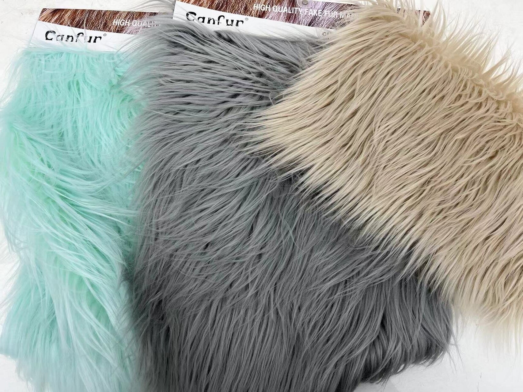 Long Pile Plush Faux Fur Fabric for Garments Toys Blankets and Curtains Discount Sale