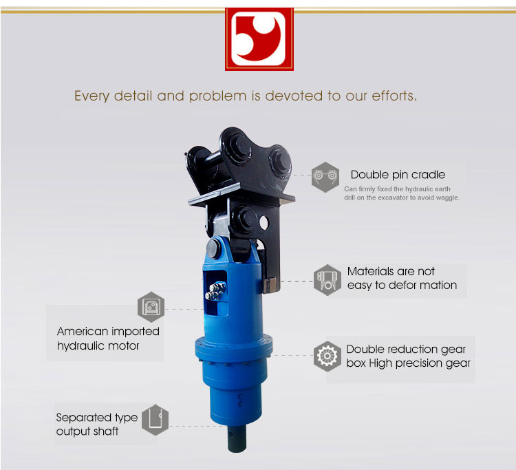 guardrail excavator mounted hammer hydraulic piling machine driver