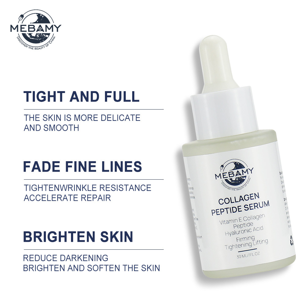 OEM/ODM Wrinkles Moisturizing Whitening Serum Hyaluronic Acid Collagen Anti-aging Moisturizing Facial Collagen Peptide
