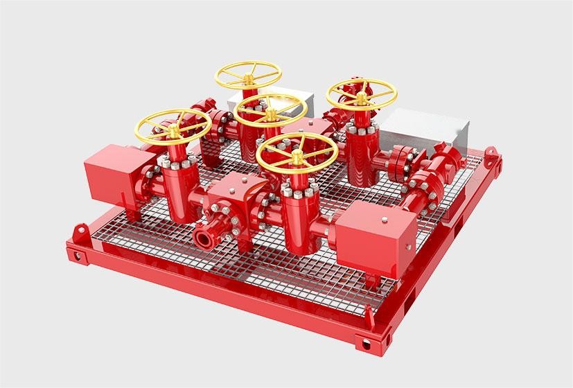 Oil Well Testing Choke Manifold with 3000psi Pressure Control and API 16C Standard