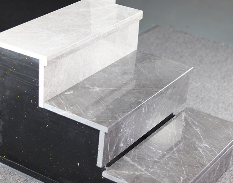 Customizable Grade AAA Stair Ceramic Tiles , 17mm Natural Stone Stairs