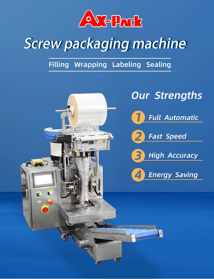 Automatic Vertical Counting Packing Machine for Screw Hardware Nail Fastener