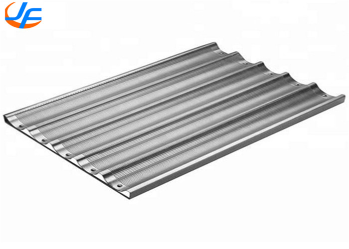 RK Bakeware China Foodservice Mackies 6 Loaf 800X600 Nonstick Uni Lock Aluminium Baguette Baking Tray NSF