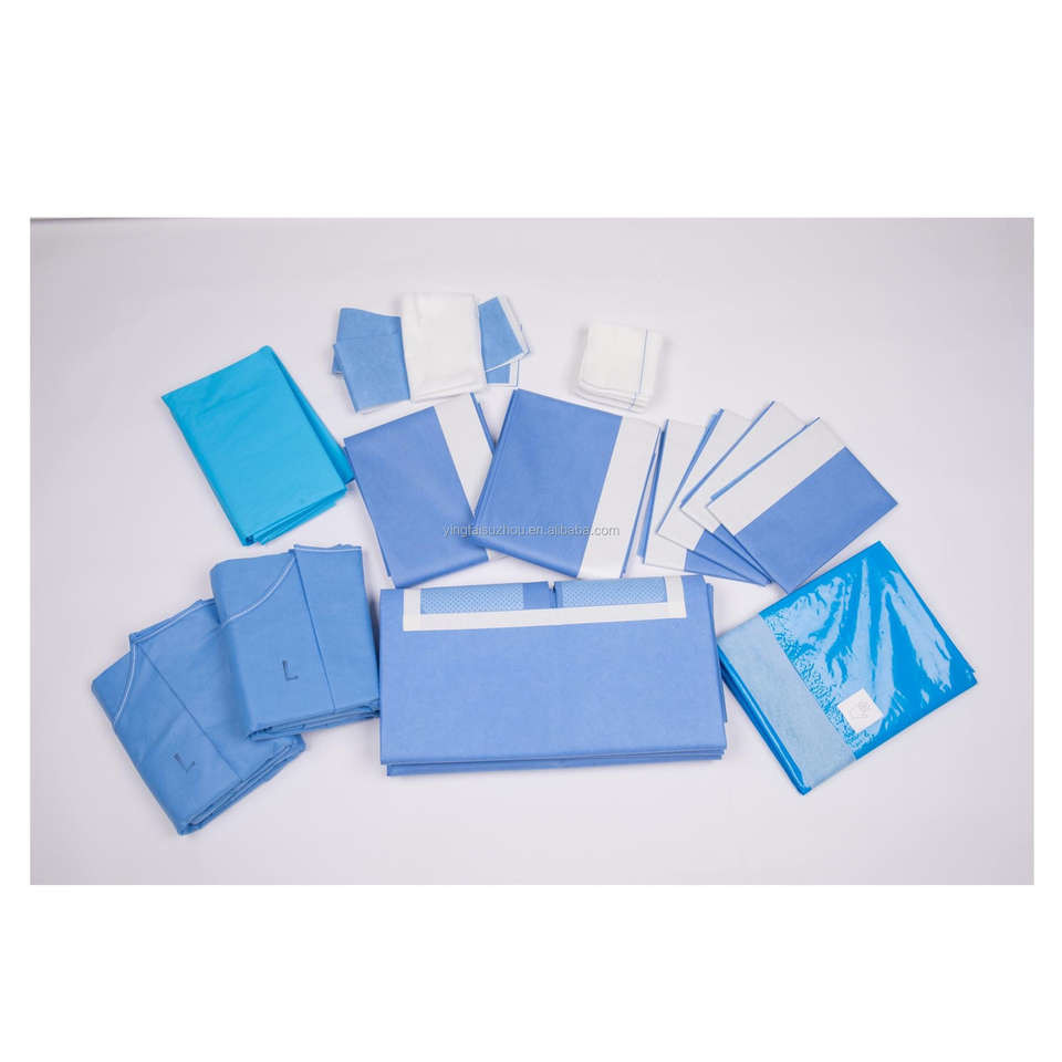CE Disposable Surgical Pack Laparotomy Surgery Set Price Laparoscopy Drape Pack