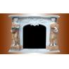 Buy cheap Nature Marble Statue fireplace mantel,China stone carving fireplaces supplier, from wholesalers