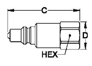 0.25 Inch High Pressure Quick Coupler , High Pressure Quick Disconnect Fittings