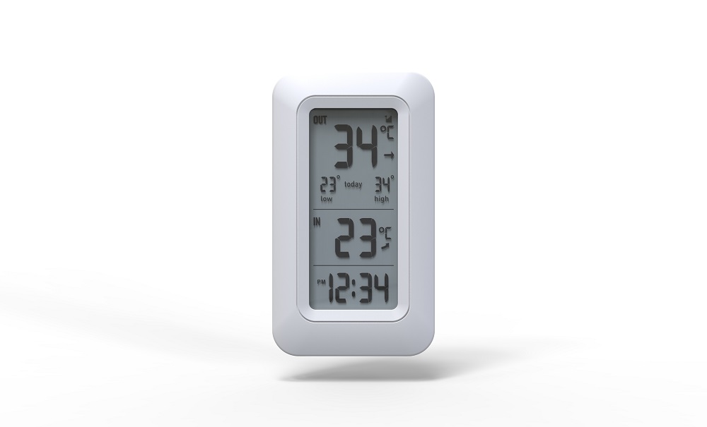 Logo Customized Wireless Indoor Outdoor Thermometer Termometer Hygrometer CE ROHS Digital LCD Display