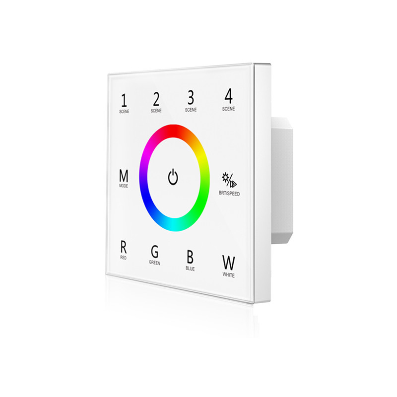 Ultra Sensitive RGBW LED Controller , Led Dimmer Touch Panel No Noise