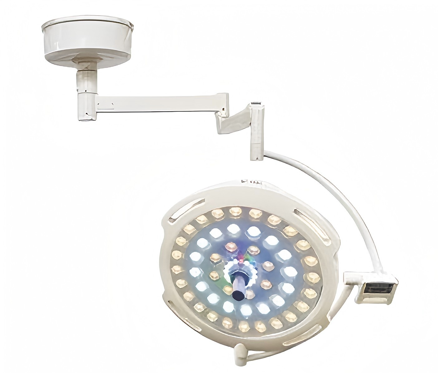 Advanced Dual-Head LED Shadowless Surgical Lamp with 60,000 Hours LED Lifespan and Adjustable Color Temperature 3000K-6700K