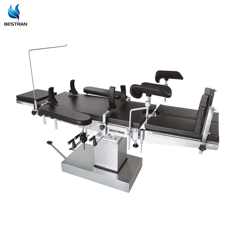 Longitudinal Movement 300mm Operating Room Table Manual Hydraulic Radiolucency X Ray Compatible
