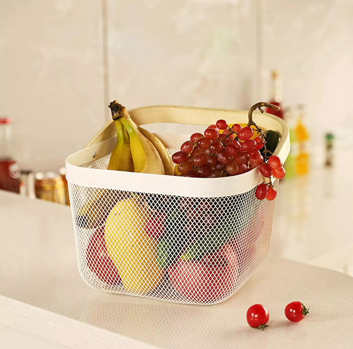 Steel Organizer Iso Wire Mesh Basket Plain Weave