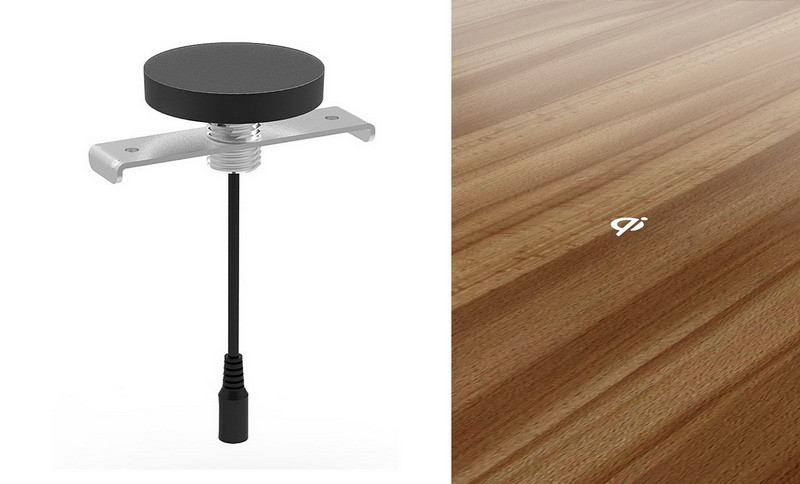 Hidden Slim Embedded Wireless Charger Waterproof With PC Location Sticker