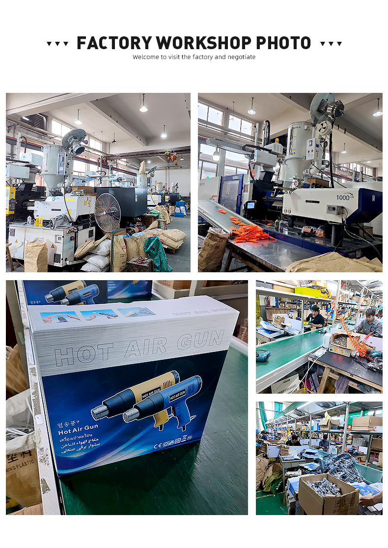 2000W Electric Hot Air Heat Gun for Portable Hand Held Shrink Wrapping at 110V/220V