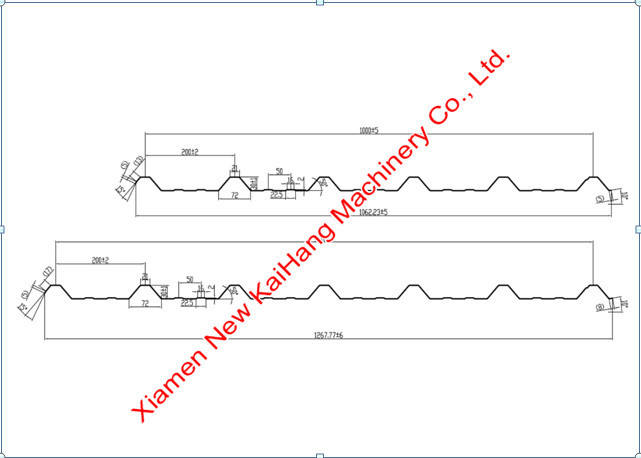 Hydraulic Curving Metal Roof Roll Forming Machine 1200mm Cover Width With Siemens Servo Motor