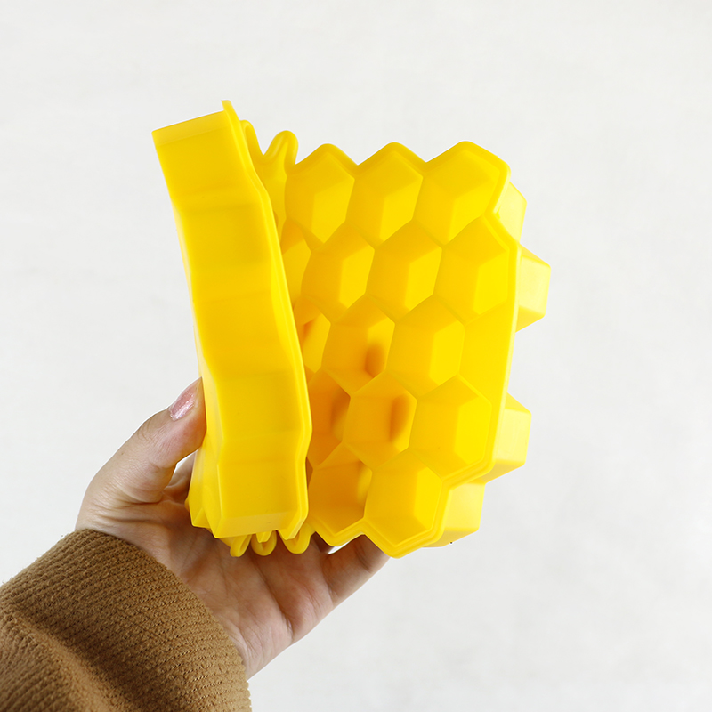 Food Grade Ice Cube Silicone Molds Trays BPA Free Honeycomb Shape 37 Cell