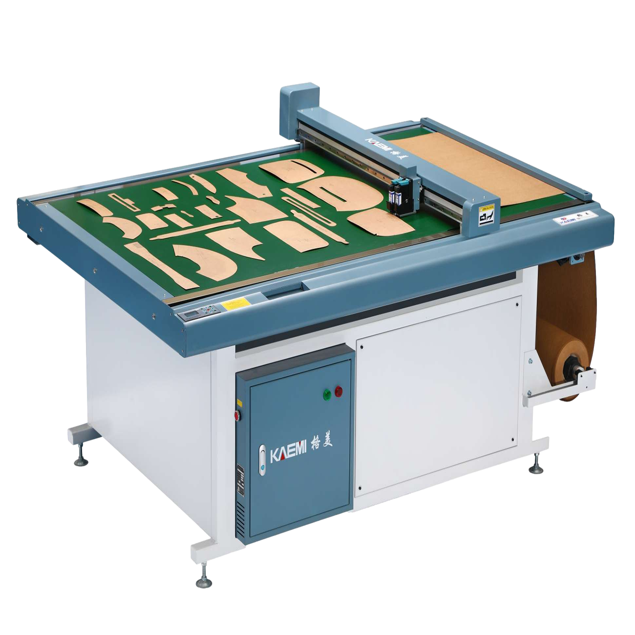 Advanced Blue Frame Silver Case Flatbed Cutting Plotter for Garment Pattern Cutting