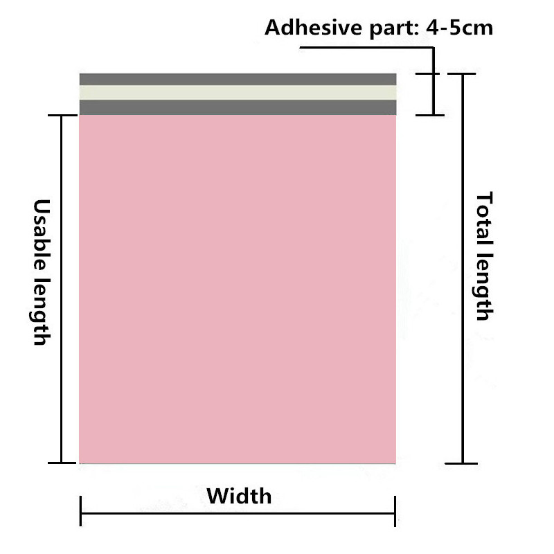 Matte Black Pink 100% Biodegradable Mailer Bags Cartoon Children Gift Envelope