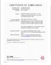 Hangzhou lianli electrical co,. ltd. Certifications
