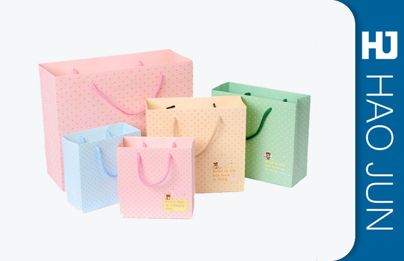 Recycled Cardboard Shopping Bags With Handle , Kraft / Coating Paper