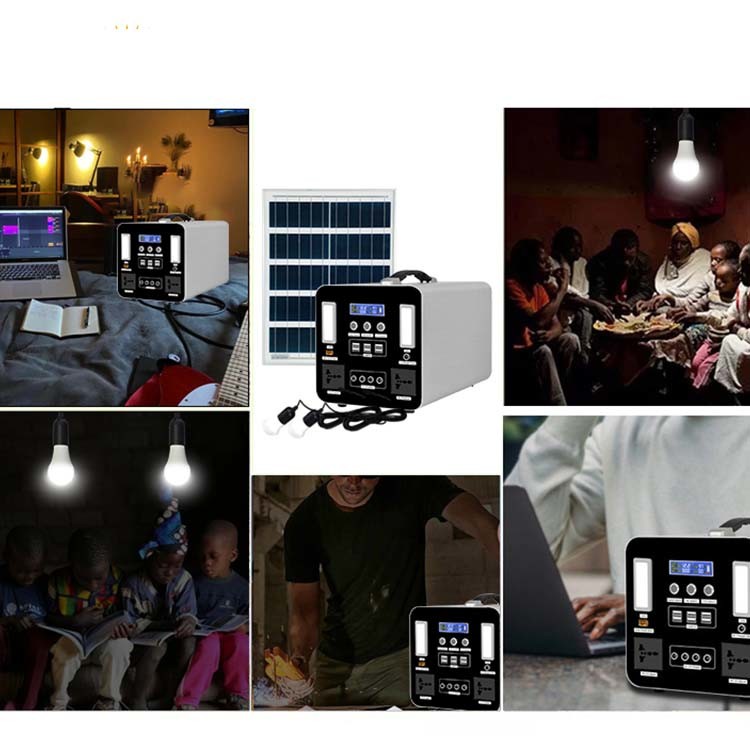 Portable Solar Panel Power Station With Lifepo4 Battery Power Bank 1500W