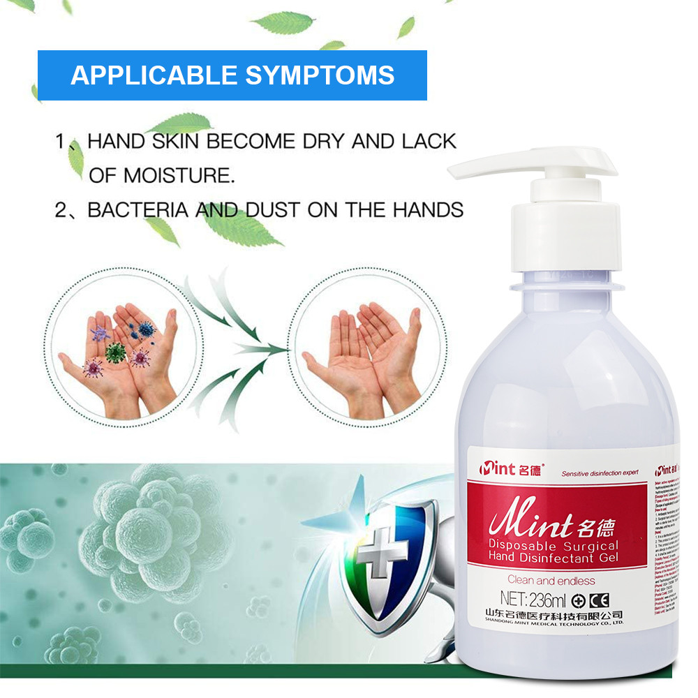 Travel Antibacterial Hand Gel , Sterilization Alcohol Hand Gel 60%