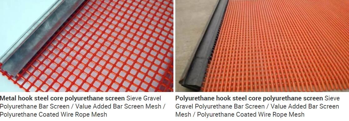 Stainless core polyurethane screen wire mesh substitute steel wire mesh