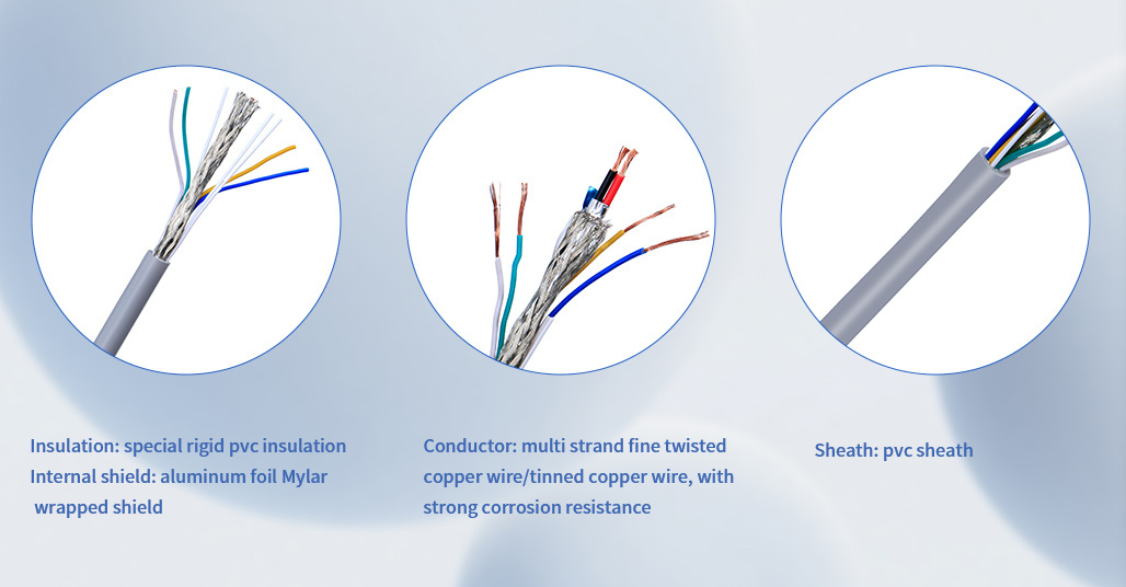 UL1723 FEP Insulation 10-30AWG Tinned Copper 200degree High Temperature Single Core Electric Cable