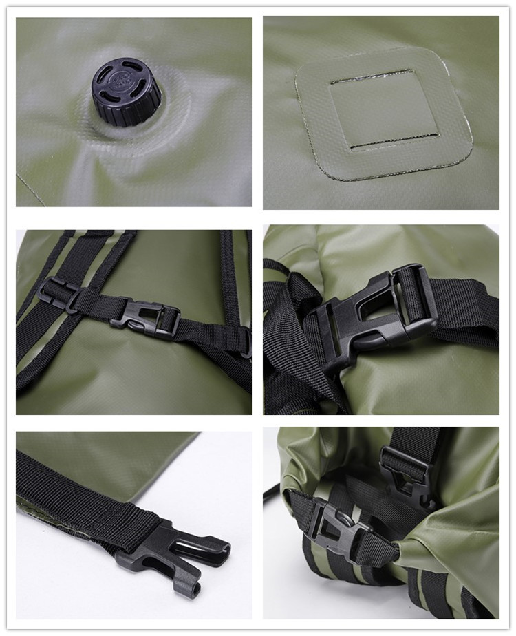 OEM Outdoor Camping Dry Bag Waterproof PVC 30L 60L 80L dry bag of Travel Hiking Backpack Dry Bag